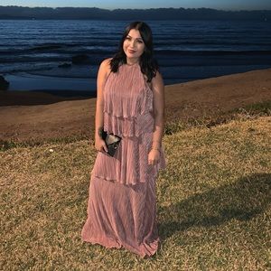 Halter Top Dress to floor. 3 tier.